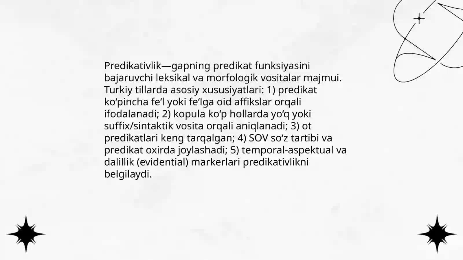 Turkiy tillarda predikativlik 3