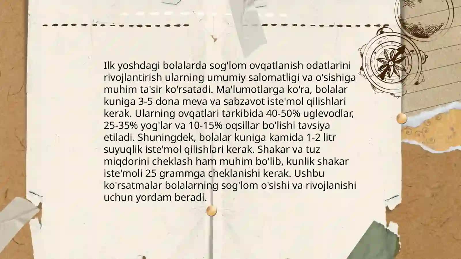 Ilk yoshdagi bolalarda sog'lom ovqatlanish odatlari 3