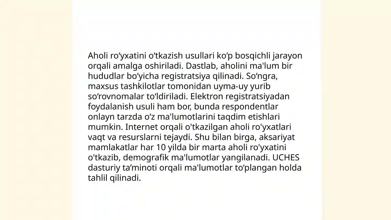 Chet el mamlakatlarida aholi sitatistikasi tashkil etilishi 3