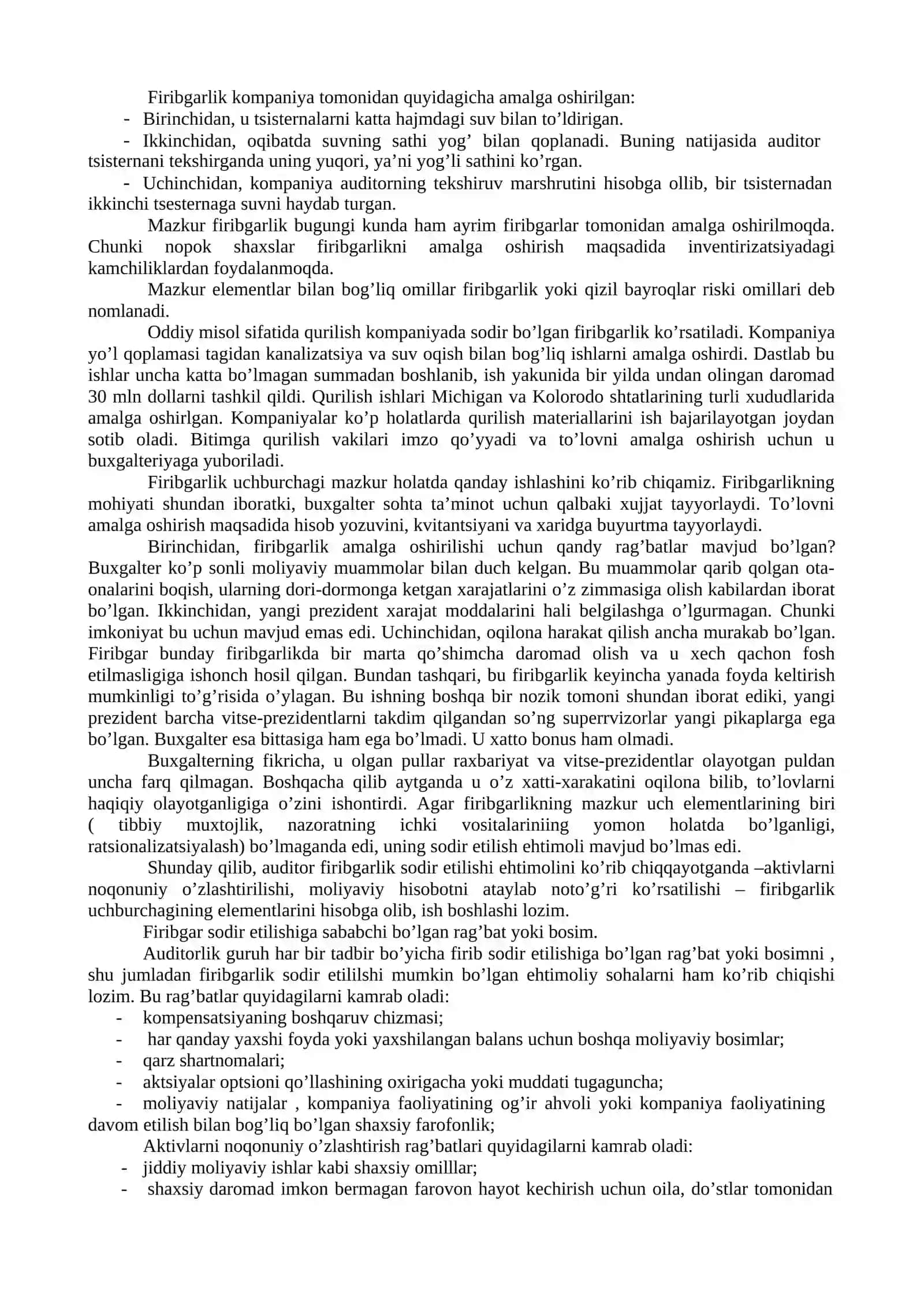 AUDITORLIK TEKSHIRUVIDA FIRIBGARLIKNI ANIQLASH 3
