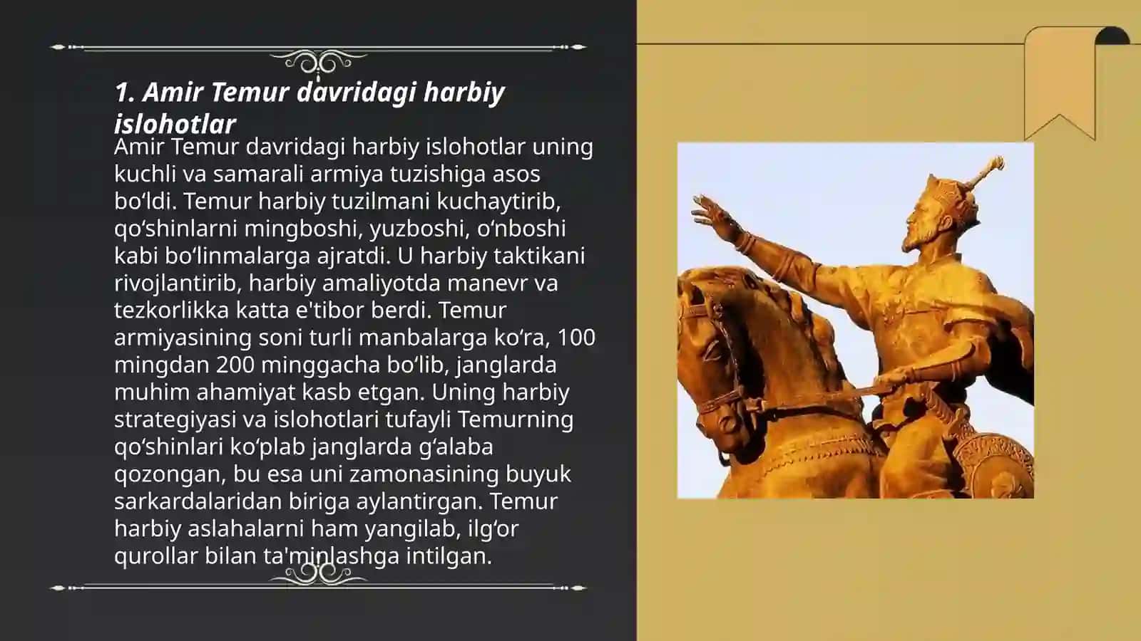 Amir Temur chegaralarining mustahkamlanishi 3