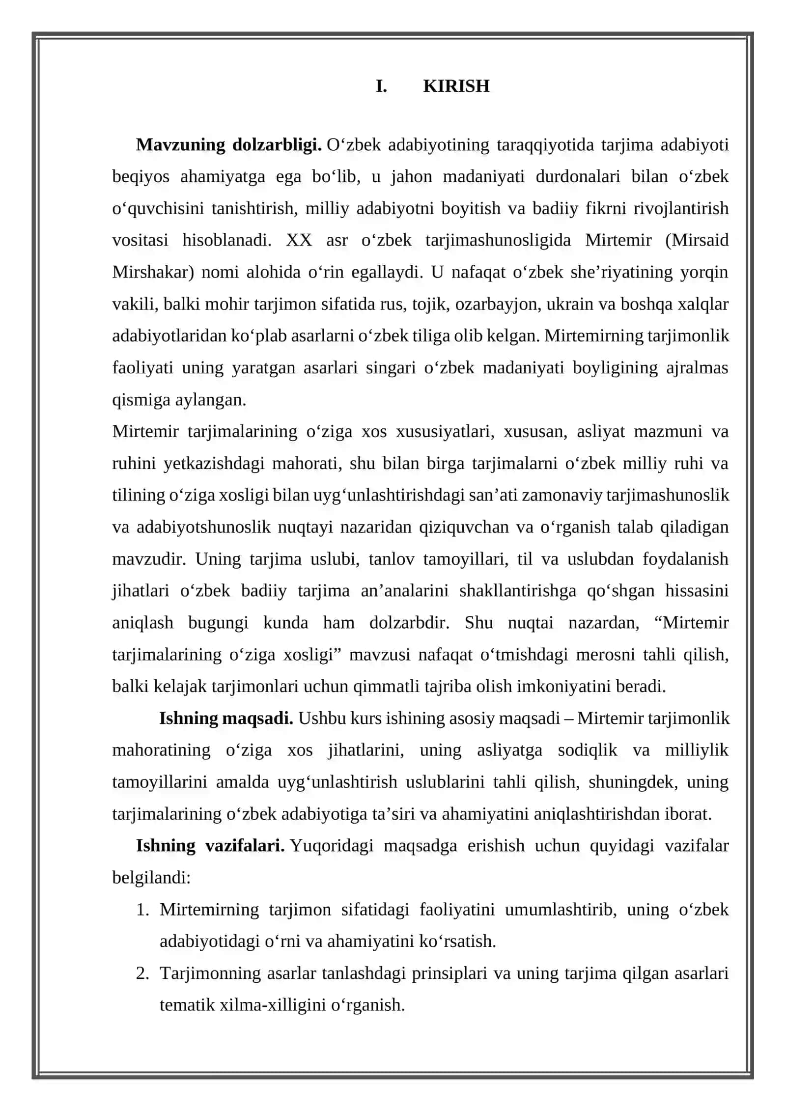 Mirtemir Tarjimonlik Faoliyatining O‘zbek Adabiyotidagi O‘rni 3