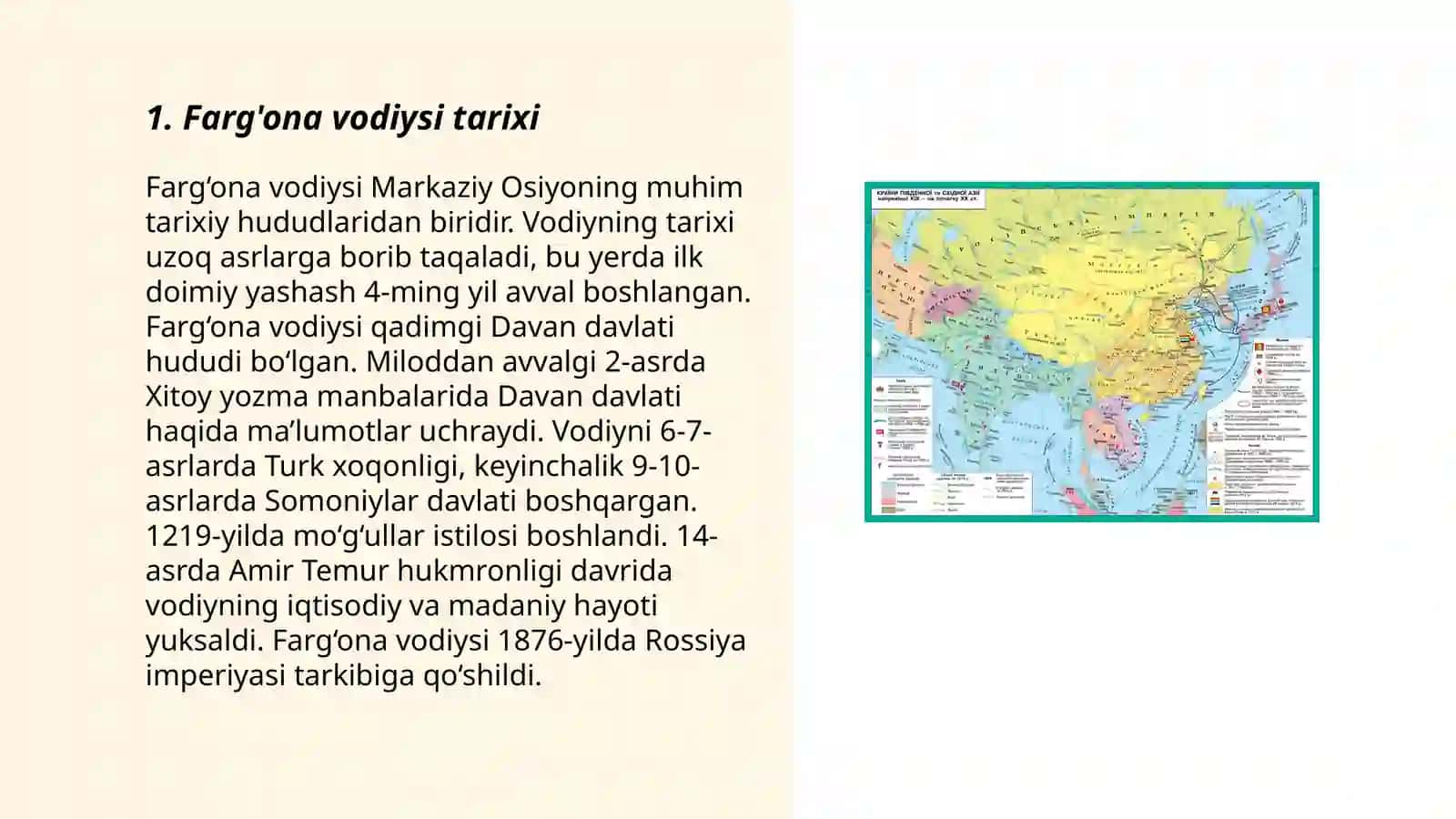 Farg'ona Yettisuv va Janubiy Qozog'iston o'rta asr shaharlari 3