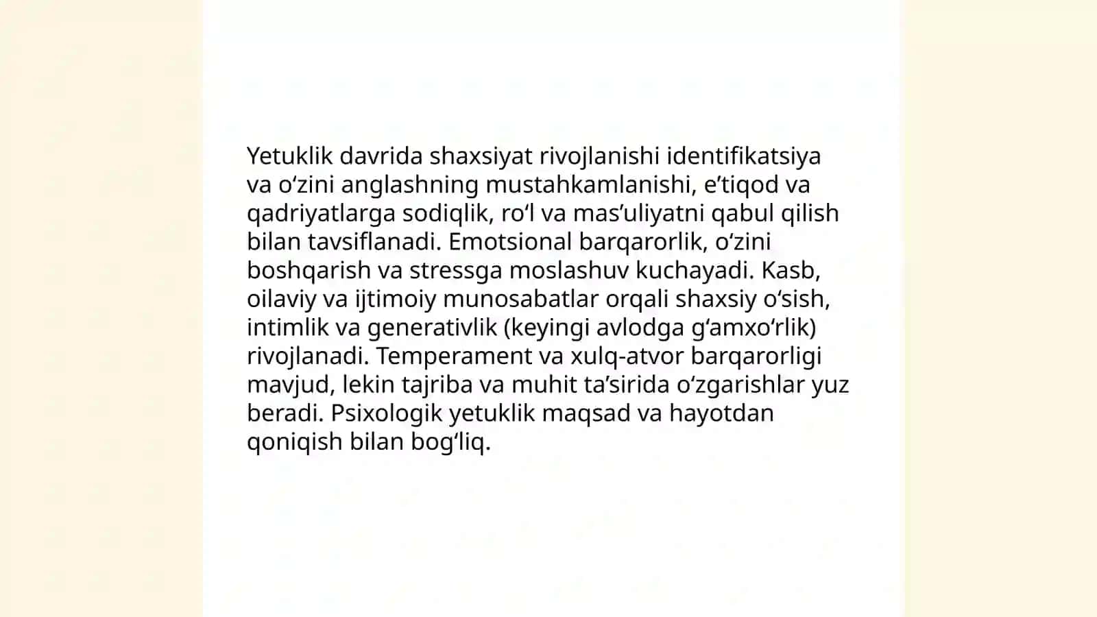 Yetuklik davri psixologiyasi 3