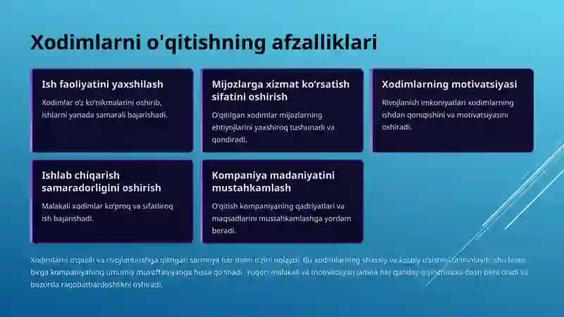 Xodimlarni o‘qitish va rivojlantirish 3