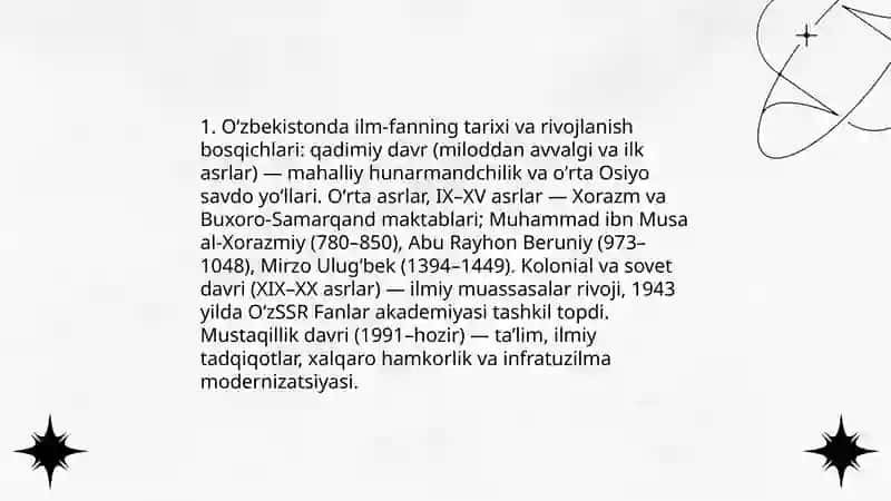 Oʻzbekistonda ilm fanning rivojlanishi 3