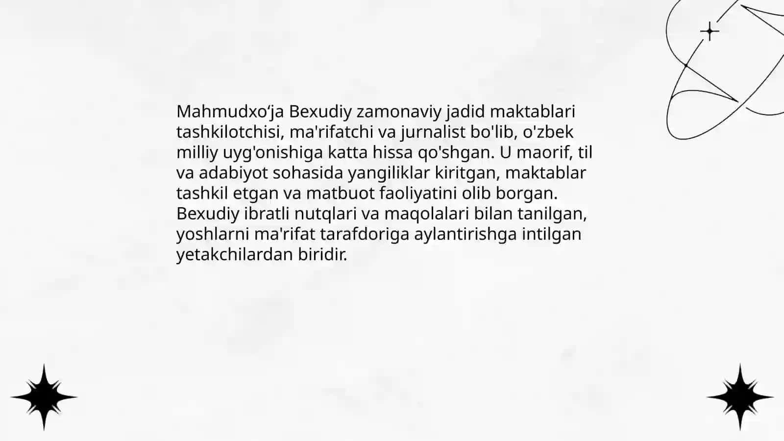 Mahmudxoʻja Bexudiyning hayoti va faoliyati 3