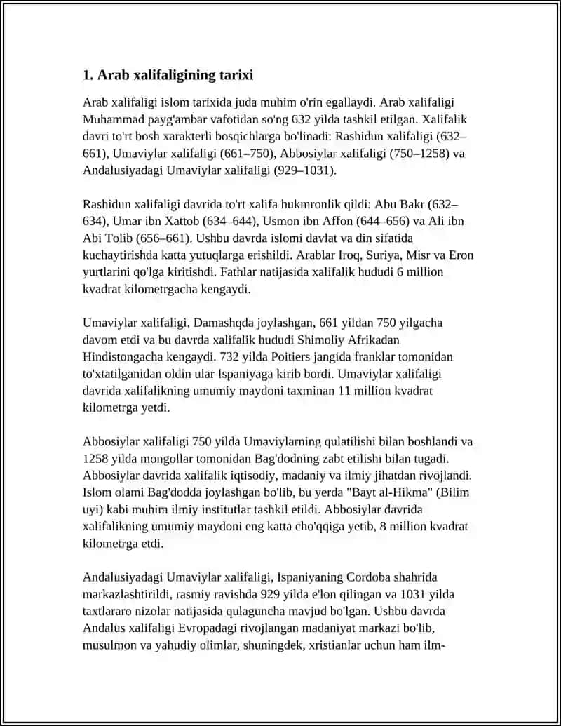 ARAB XALIFALIGI VA MUSULMON HUQUQI 3