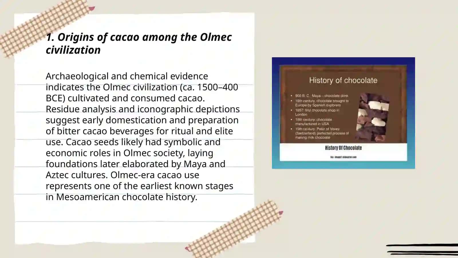 Origins of Cacao Among the Olmec Civilization 3