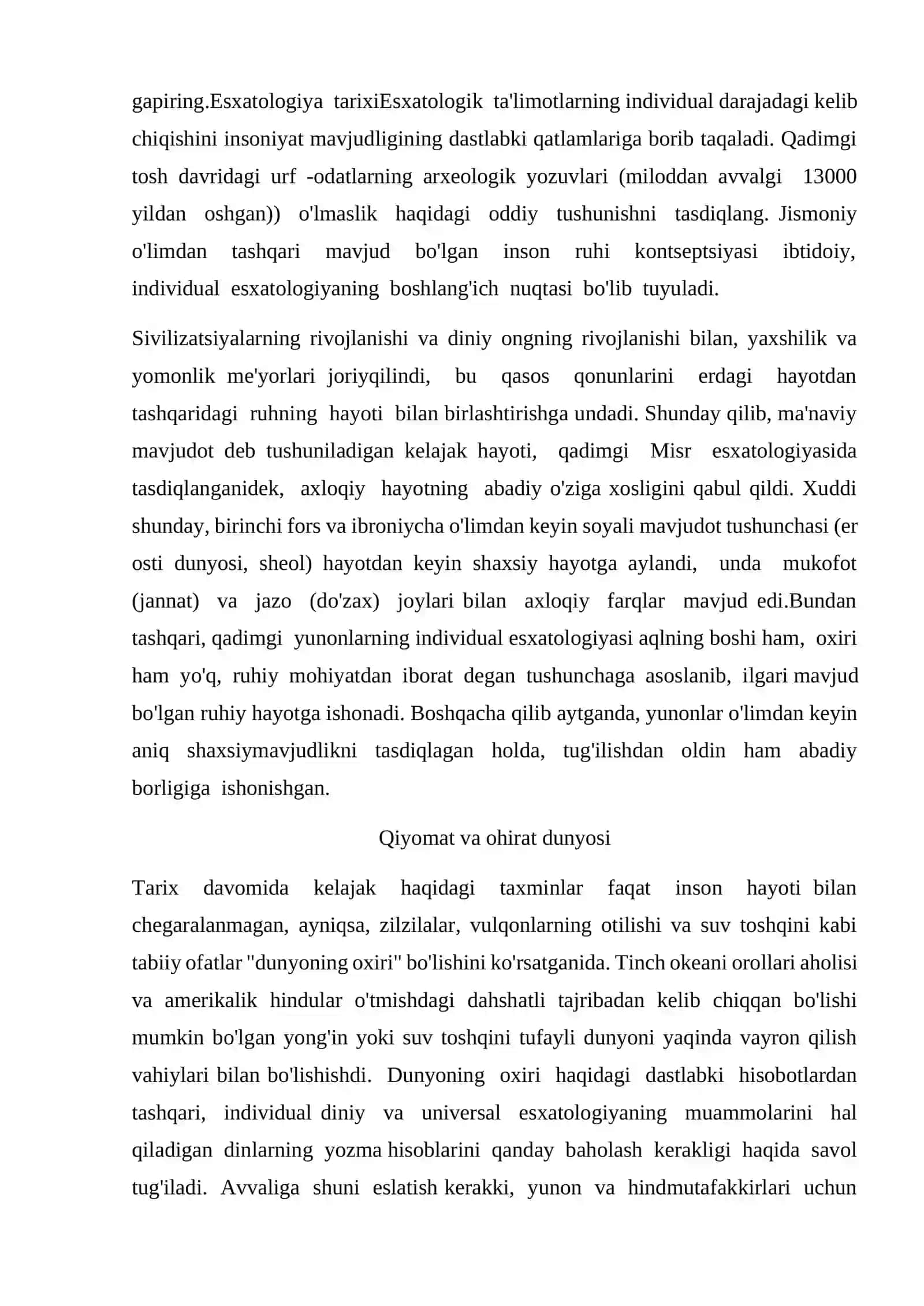 Esxatologiyaning mohiyati 3