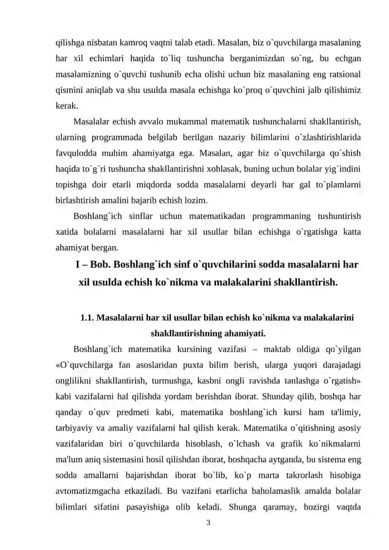 O`quvchilarda masala yechish uquvini shakllantirish 3
