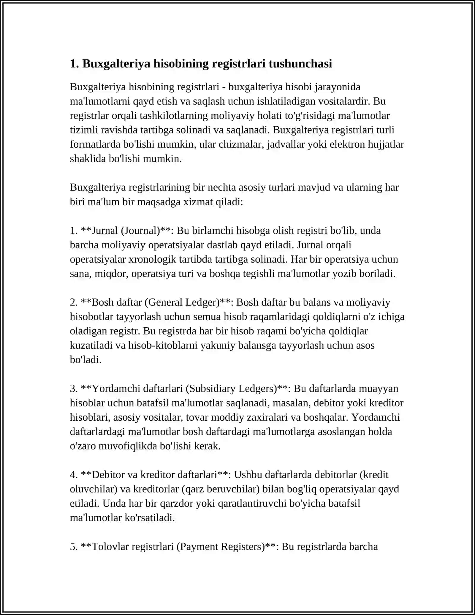 Buxgalteriya hisobining registrlari 3