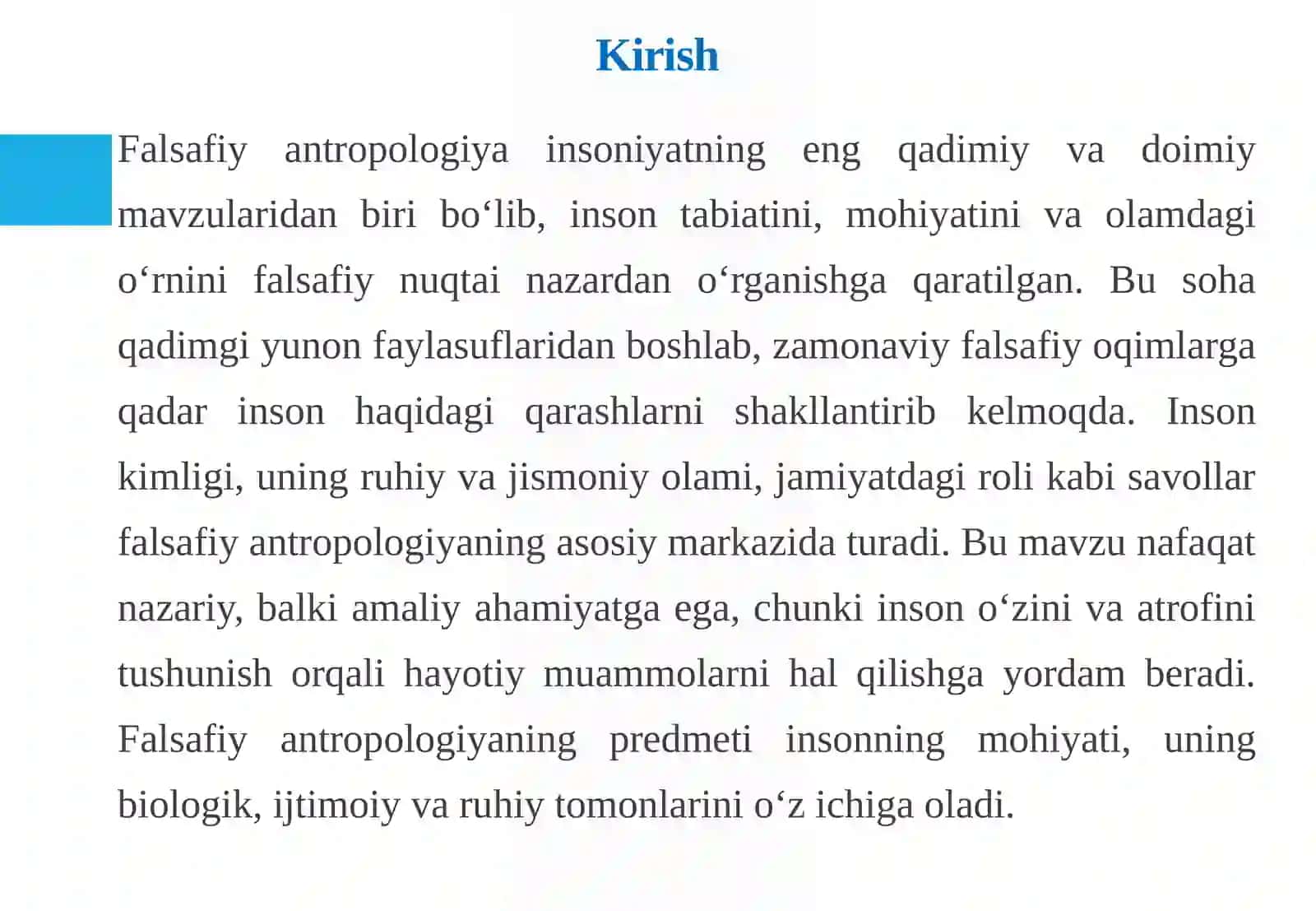 Falsafiy antropologiya—inson haqidagi qarashlar 3