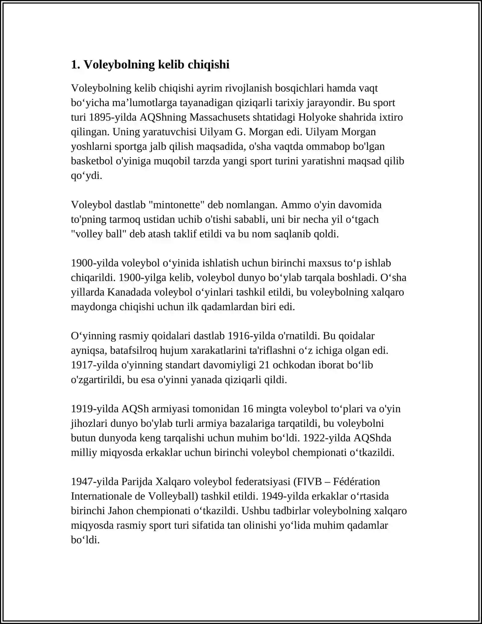 Voleybol Sport Turi Haqida 3