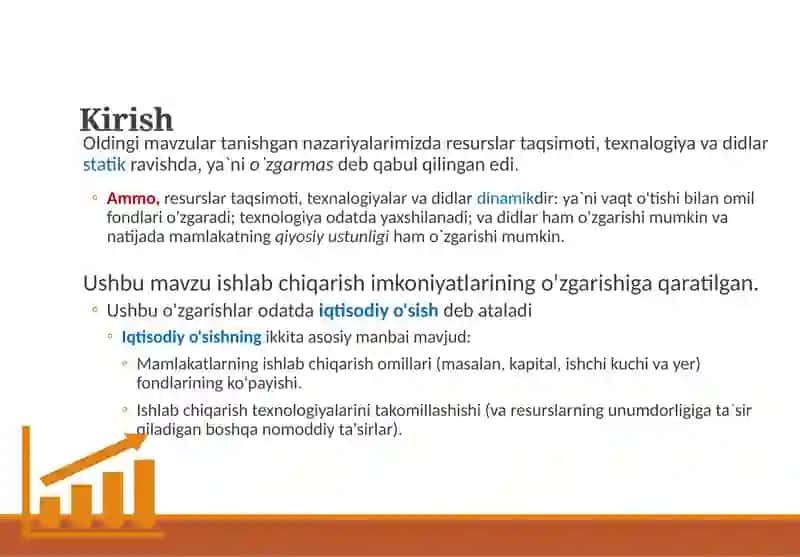 Iqtisodiy o`sish va Xalqaro Savdo 3