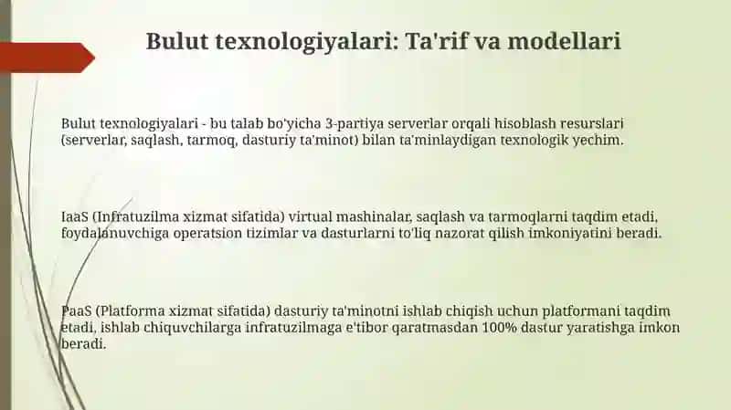 Bulut texnologiyalari 3