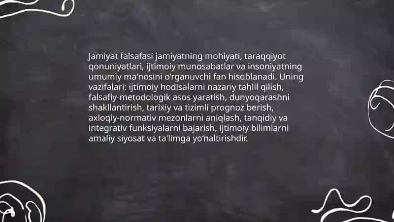 Jamiyat falsafasi 3
