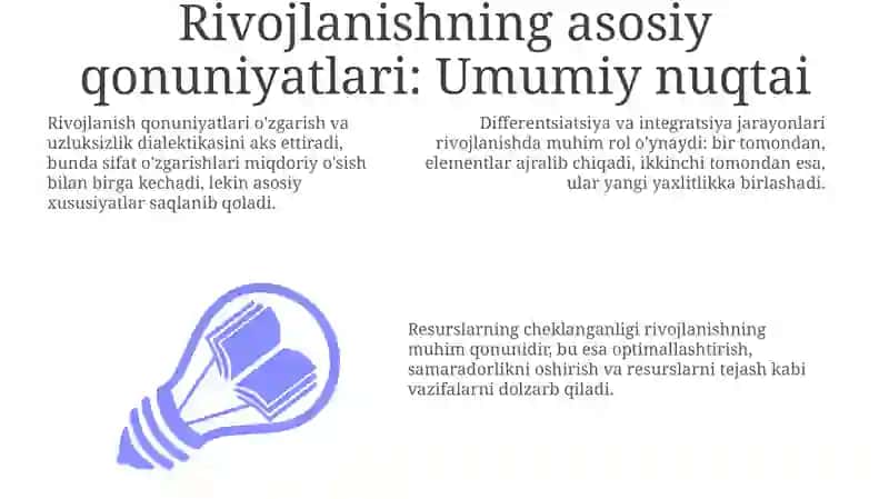 Rivojlanishning asosiy qonunlari 3