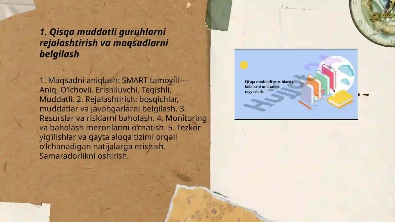 Qisqa muddatli guruxlar faoliyati 3