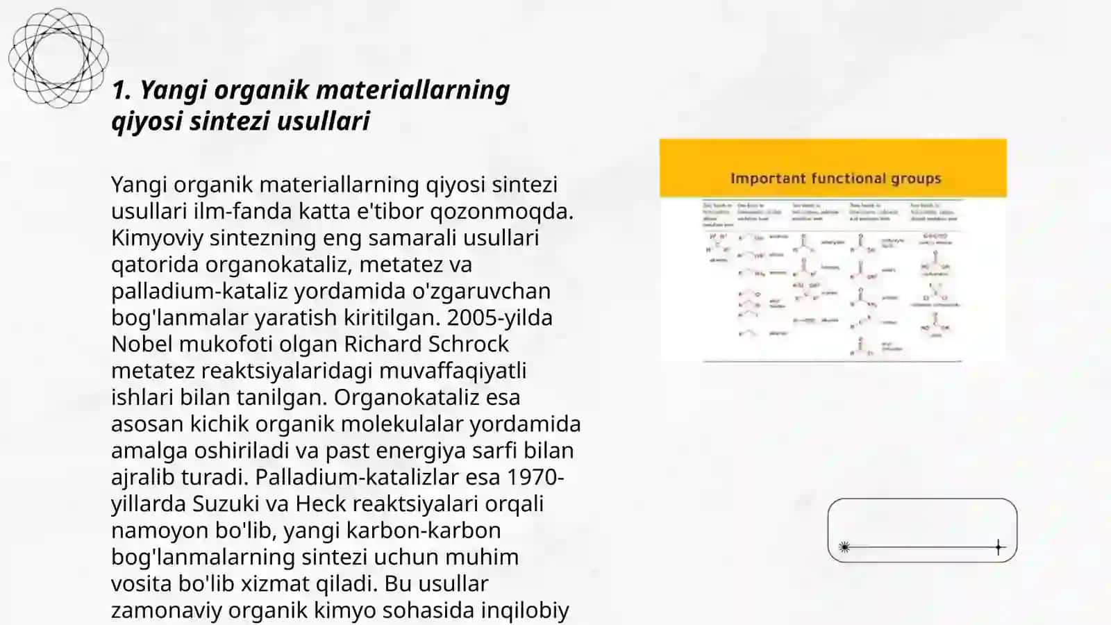 Yangi organik funksional materiallar sintezi 3