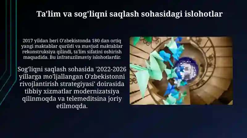 Ta'lim va sog'liqni saqlash sohasidagi islohotlar 3