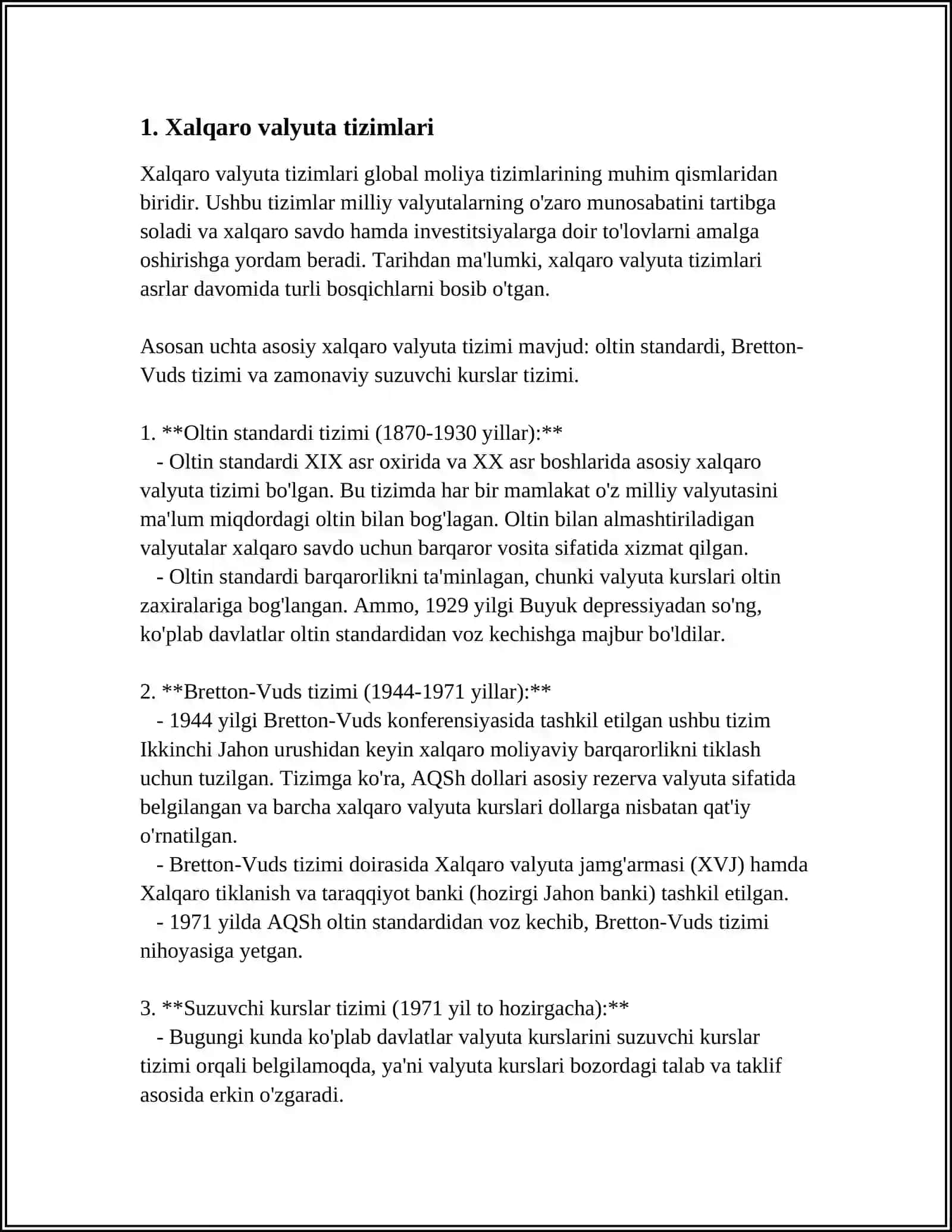 BANKLARNING XALQARO VALYUTA KREDIT OPERATSIYALARI 3