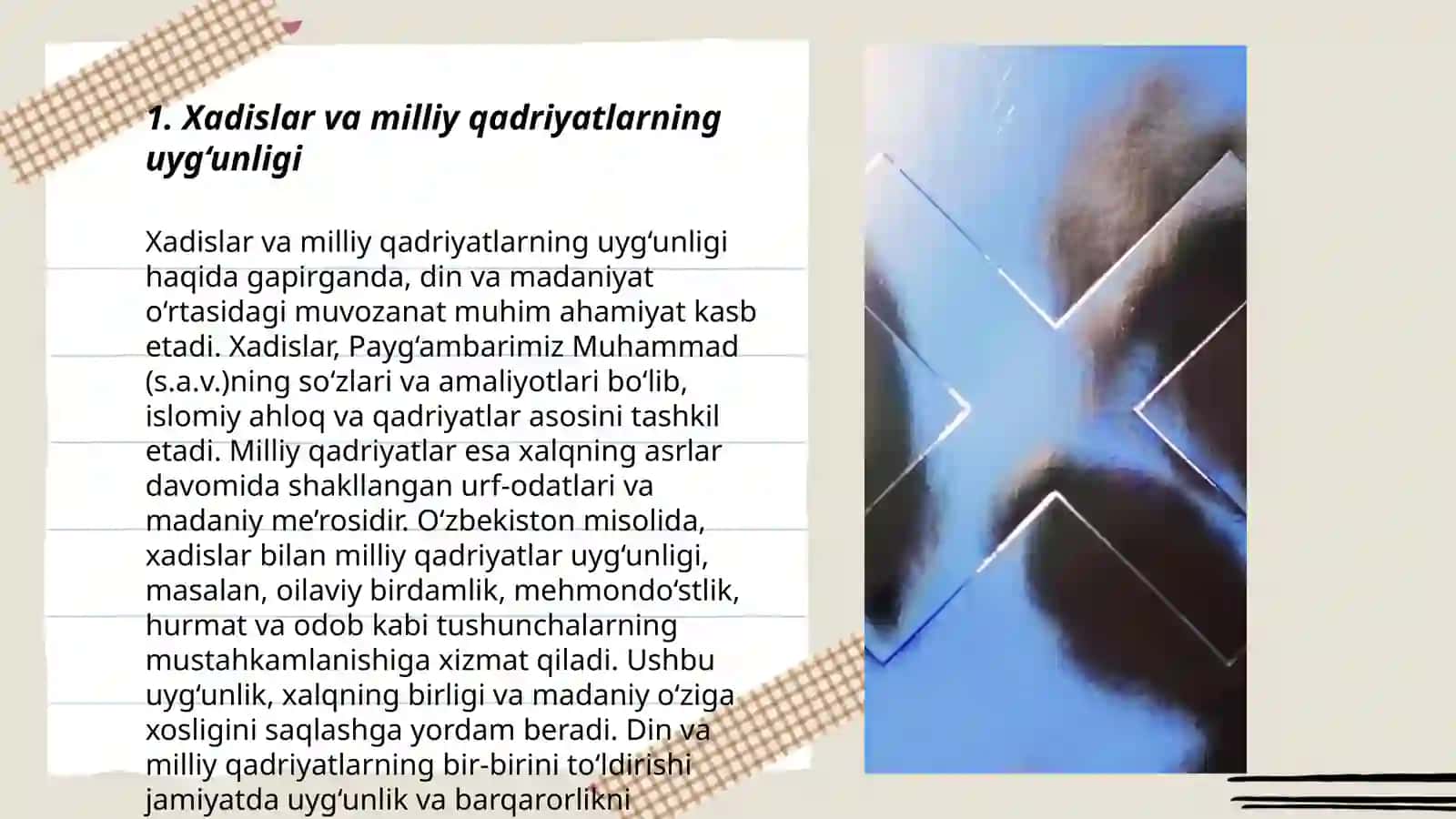 Xadislarda milliy va diniy qadriyatlarning aks etishi 3
