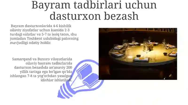 AQSh davlatida dasturxon tuzatish madaniyati 3