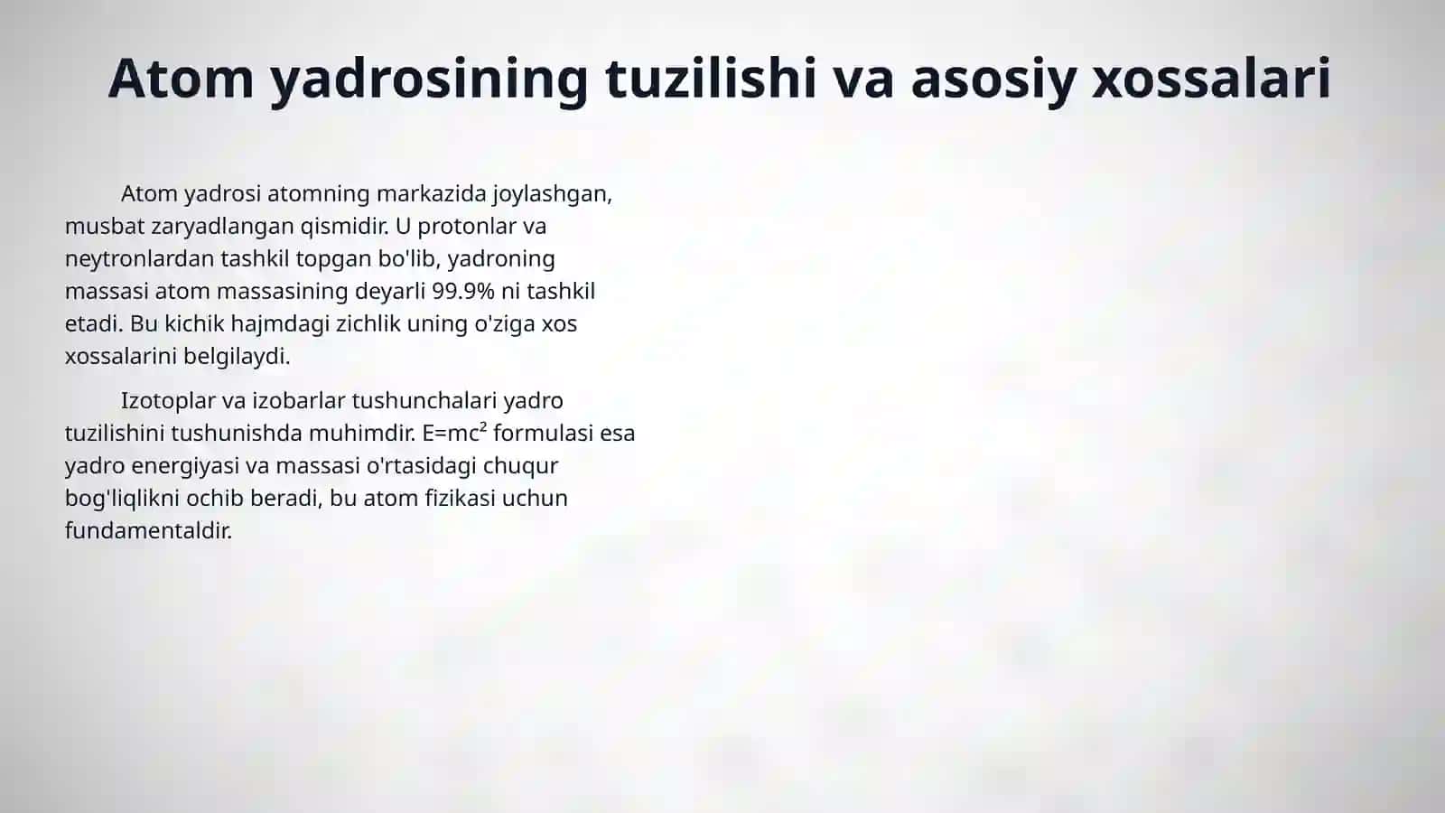 Atom yadrosi fizikasi 3