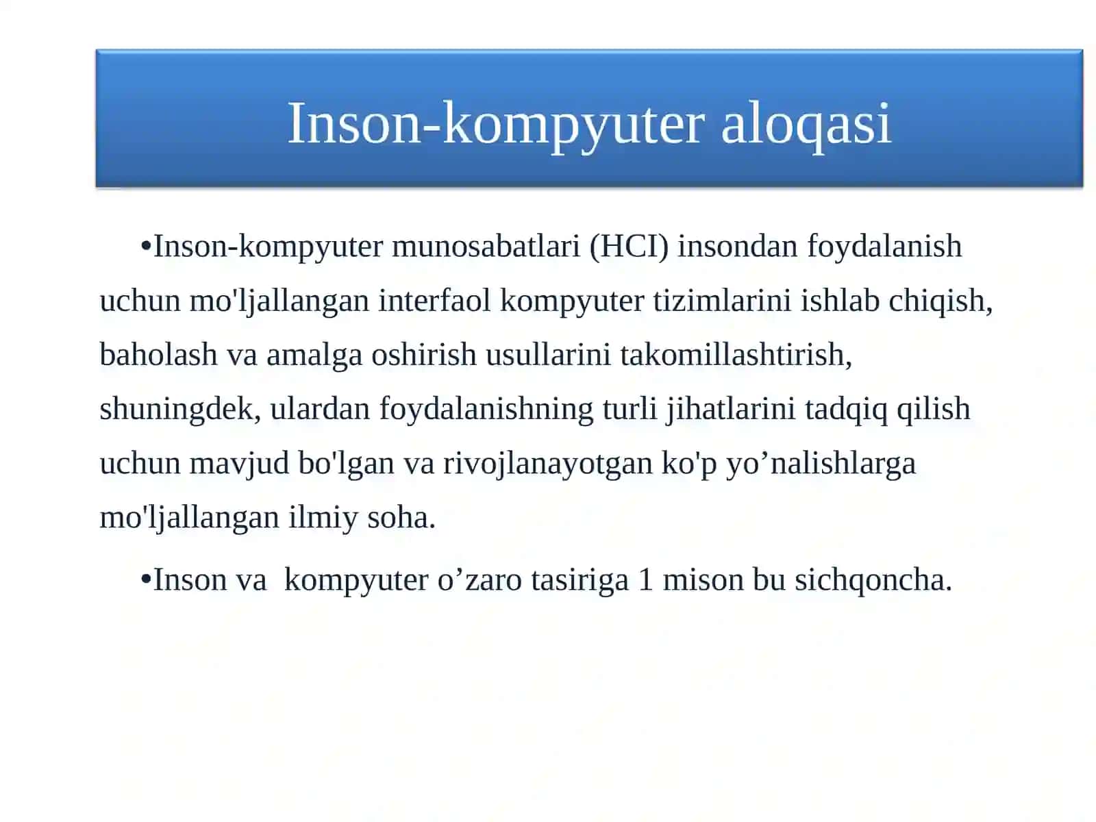 INSON KOMPYUTER INTERFEYSI TUSHUNCHALARI 3