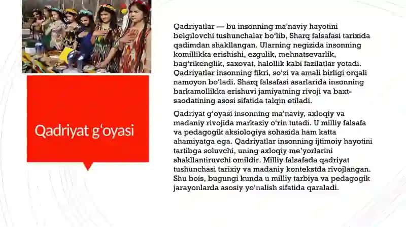 Qadriyat g‘oyasi va uning milliy falsafadagi rivoji 3