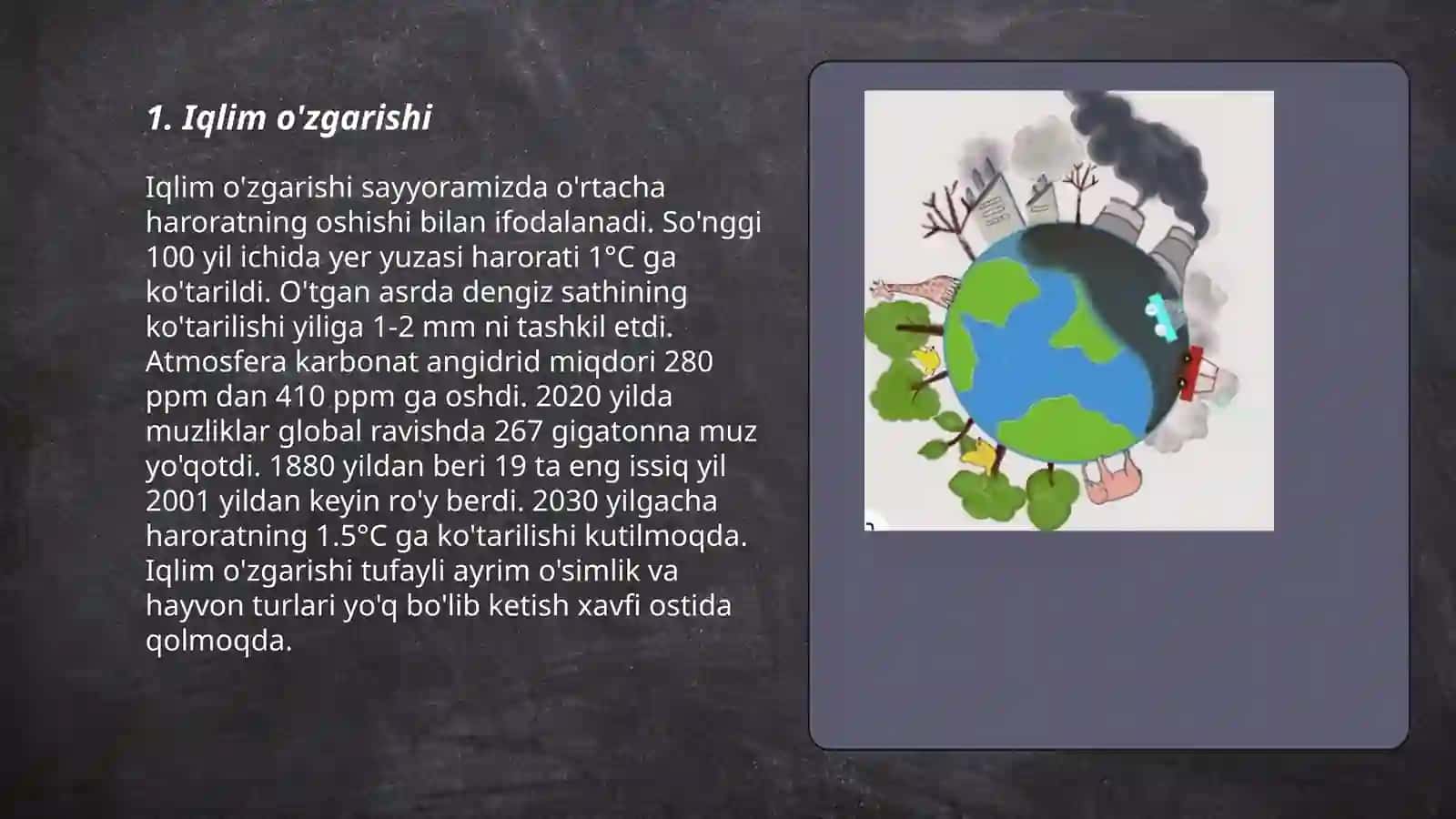 Iqlim o'zgarishi 3