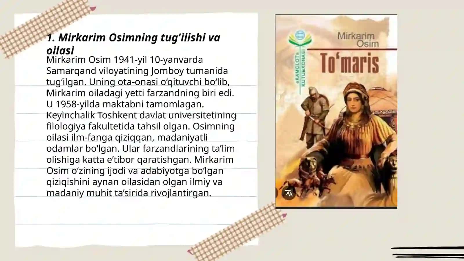 Mirkarim Osim hayoti va ijodi 3