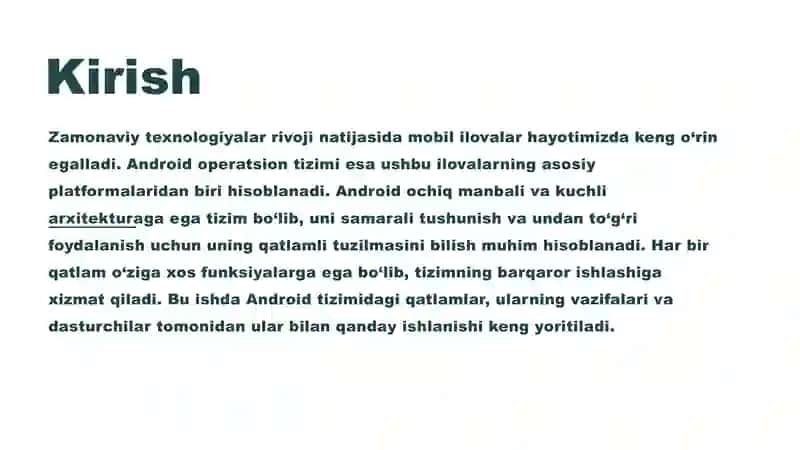 Androidda qatlamlar bilan ishlash 3