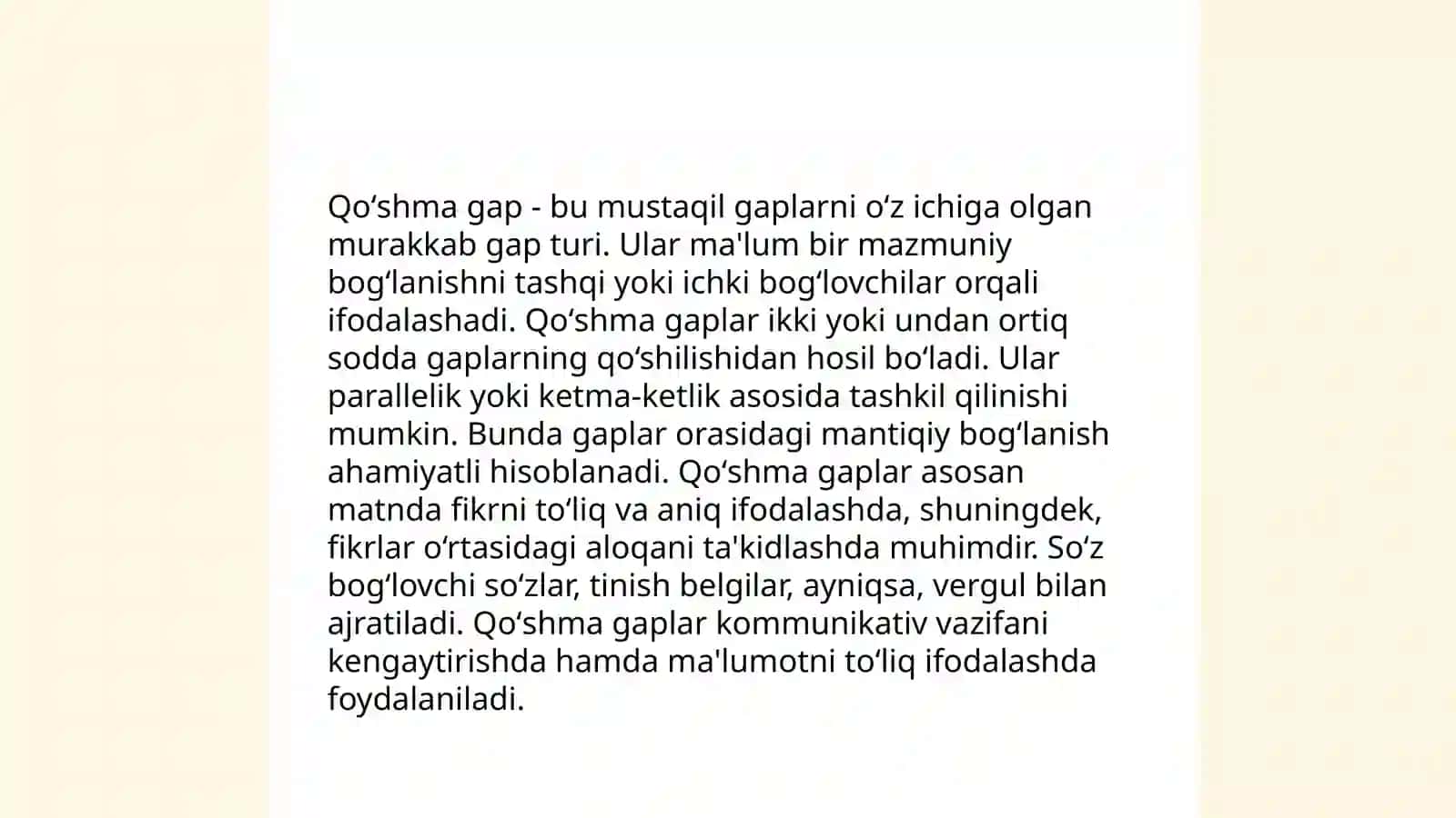 Qoʻshma gaplar 3
