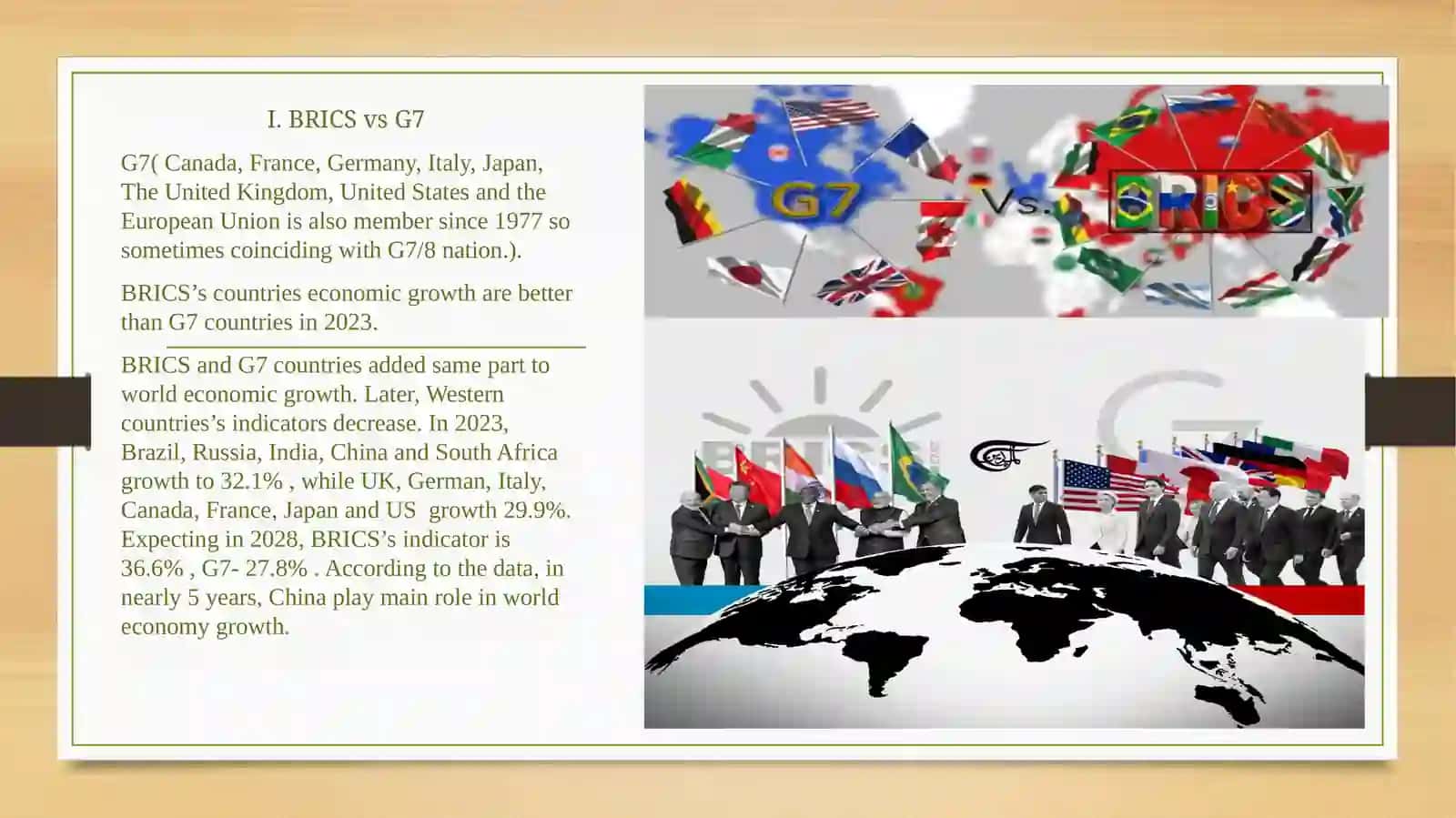 The role of BRICS economy of developing countries 3