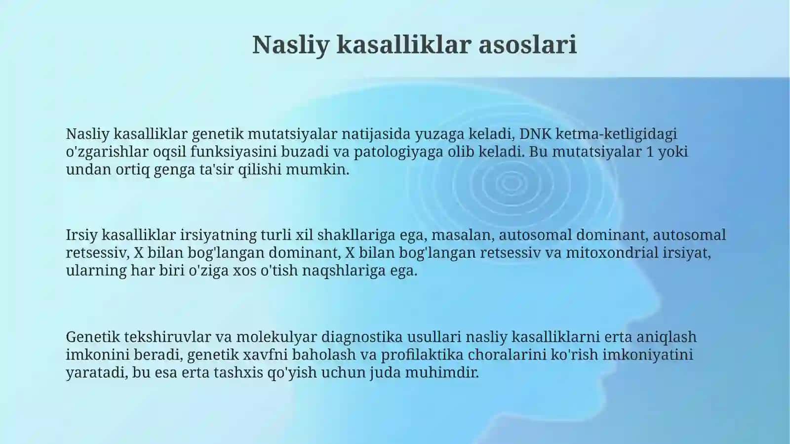 Nasliy kasalliklar 3