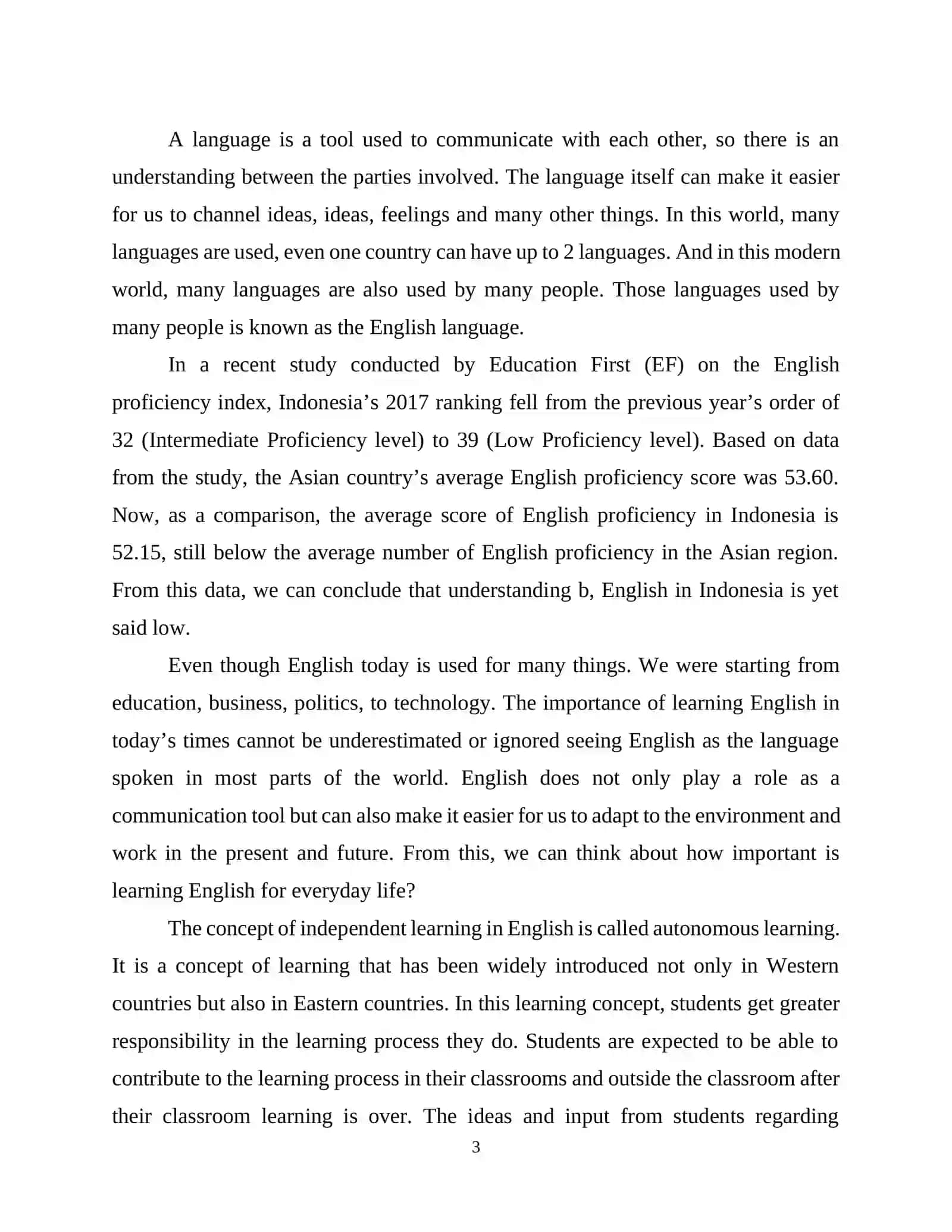 The importance of learning English in modern education 3