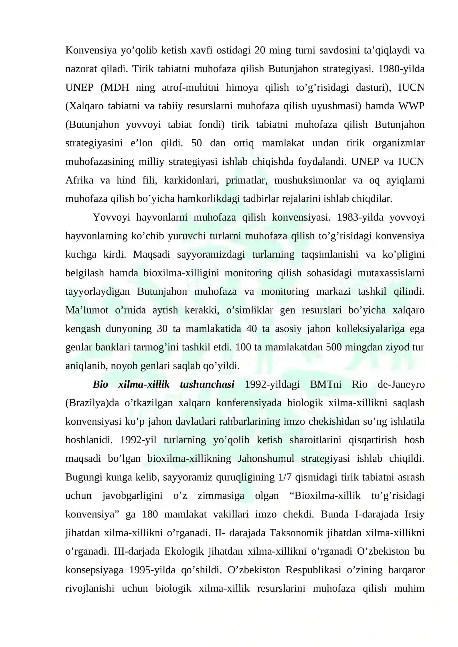 Yerdagi organizmlarni xilma-xilligi 3