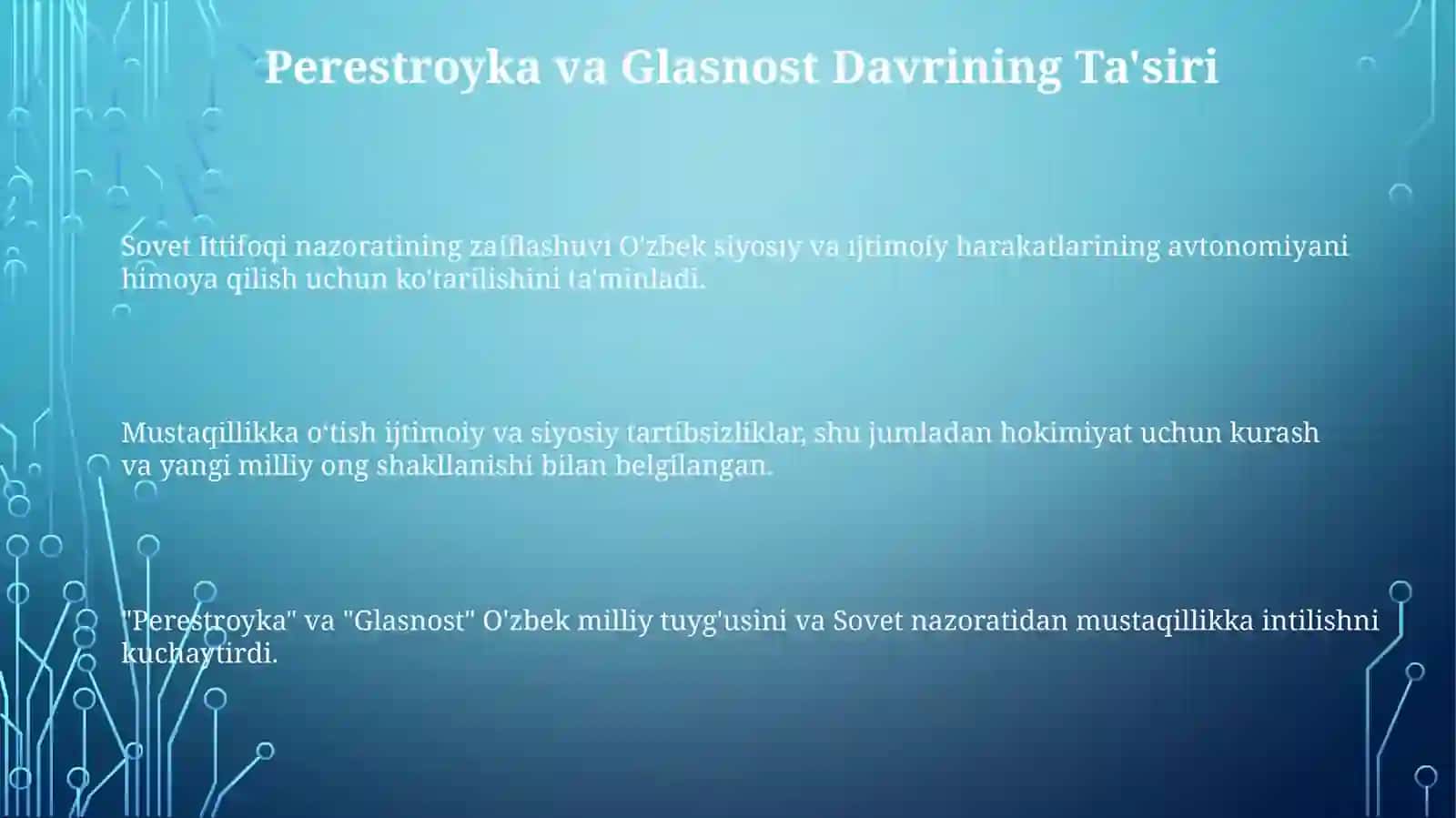 Mustaqillikka Erishish Harakati O'zbekistonda 3