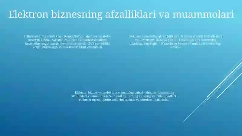 Elektron Biznes Va Mobil Tijorat Texnologiyalari 3