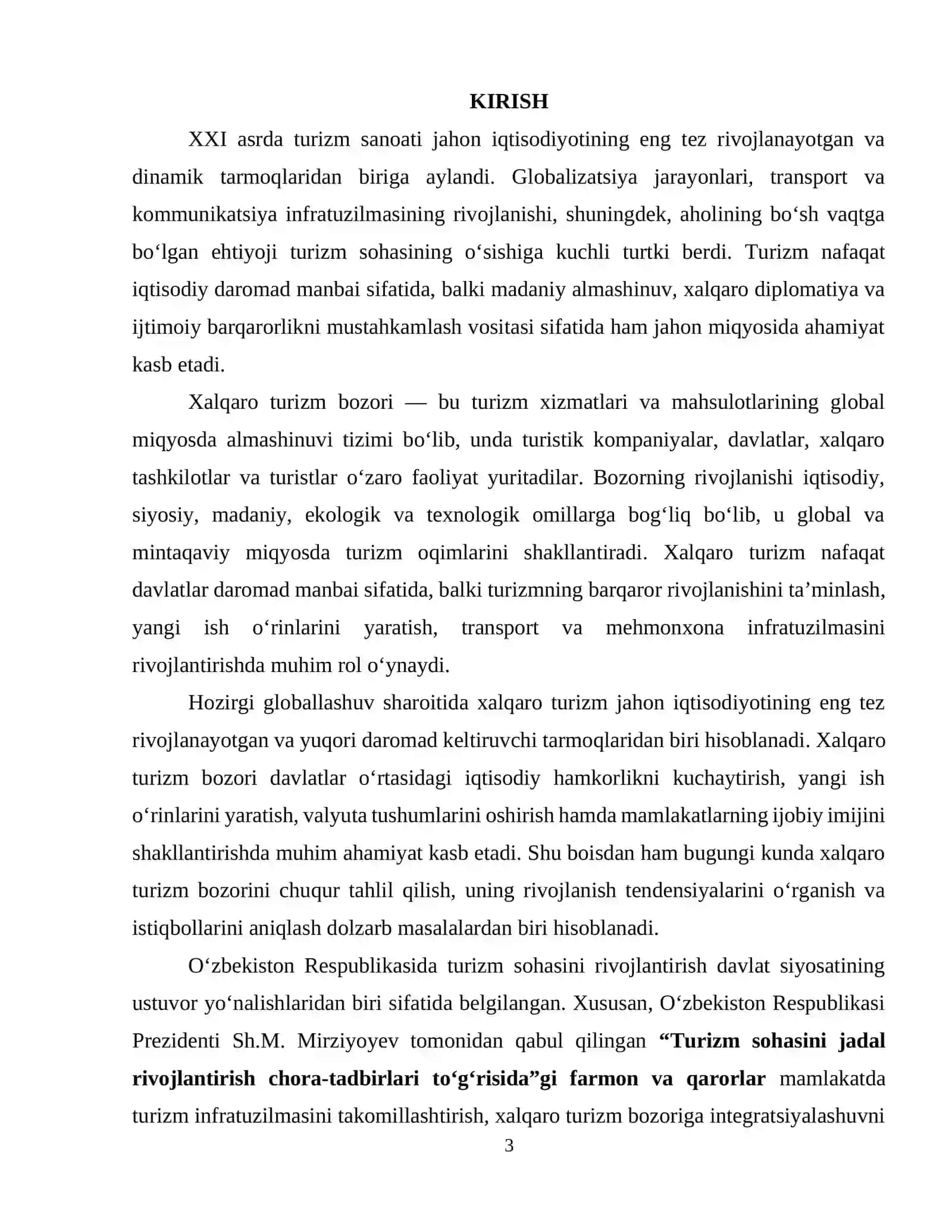TURIZM: NAZARYASI VA AMALYOTI 3