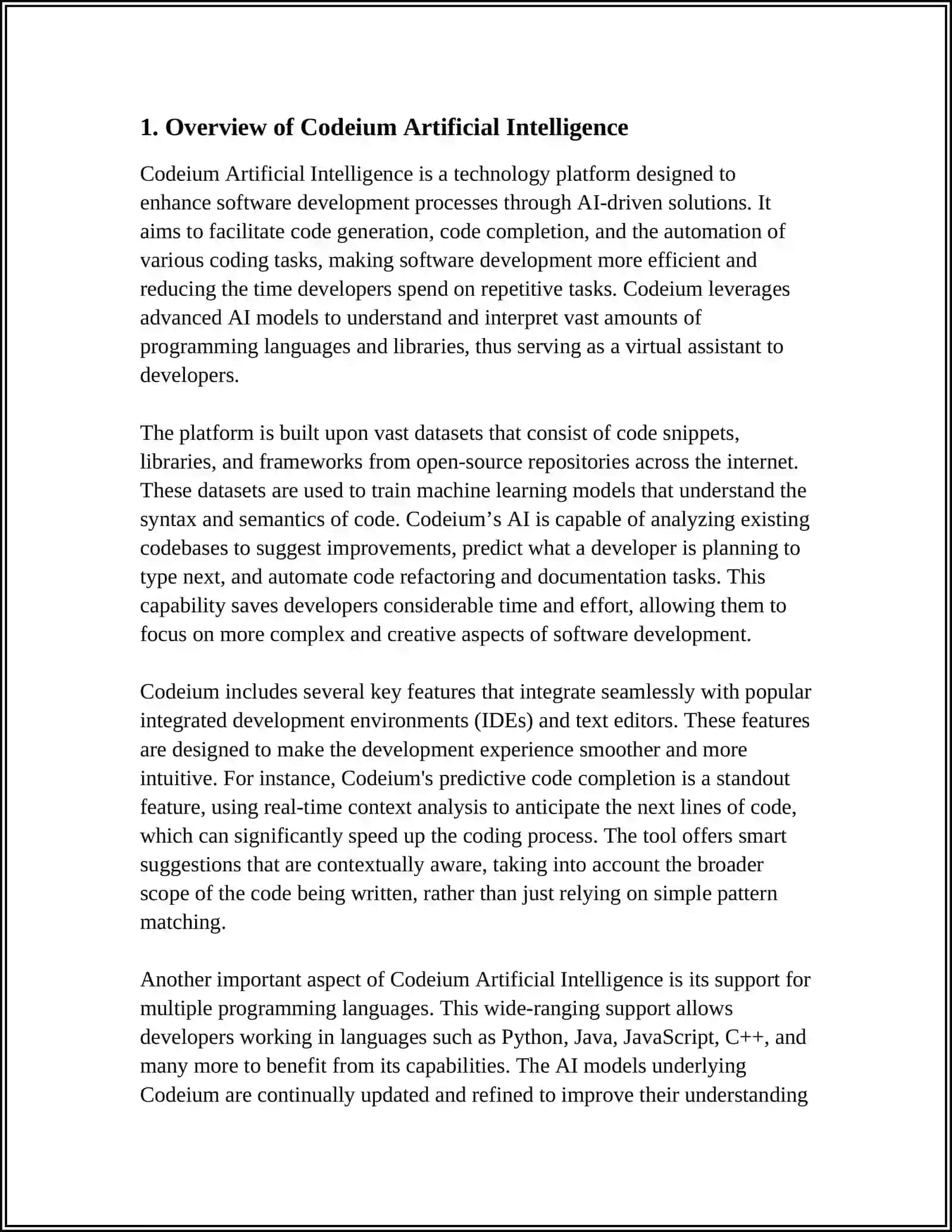 CODEIUM ARTIFICIAL INTELLIGENCE 3