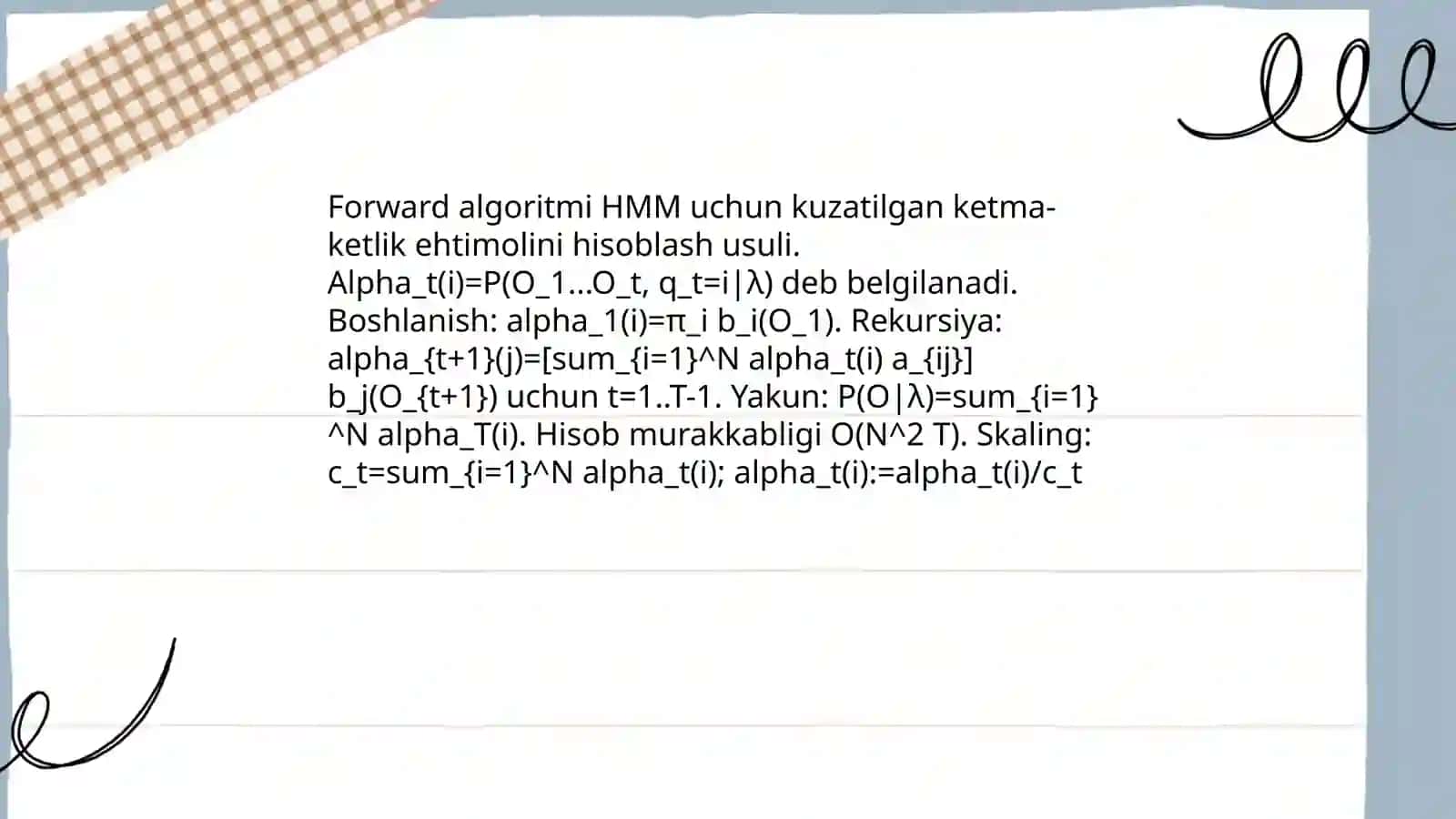 Forward algoritmi 3