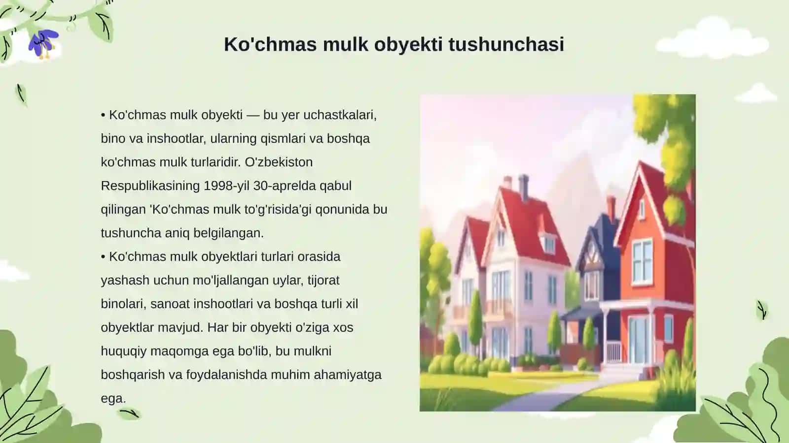 Ko'chmas mulk obyektlari kadastrlariga 3