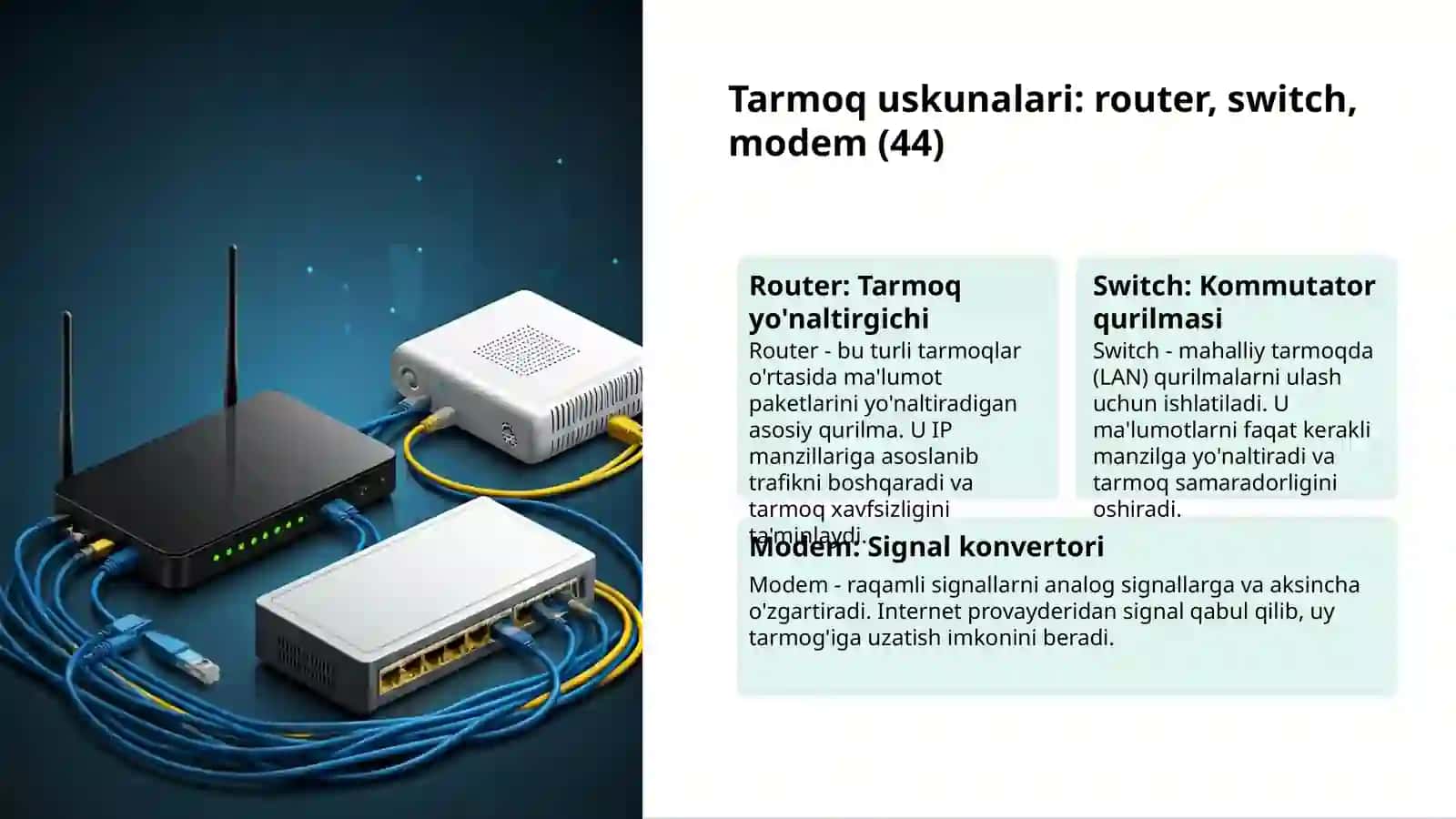 Kompyuter tarmoqlari: Asosiy tushunchalar 3