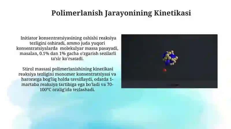 Stirolni massada polimerlanishi 3