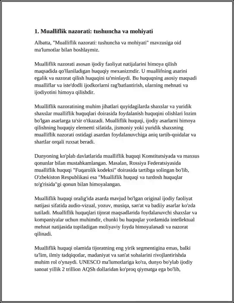 MUALLIFLIK NAZORATI DEGANDA NIMALAR TUSHUNILADI? 3