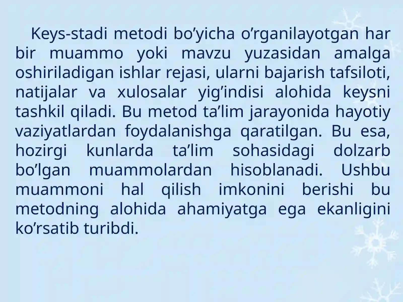 TEXNOLOGIY FANI DARSLARIDA INTERFAOL USULLARNI QO`LLASH 3