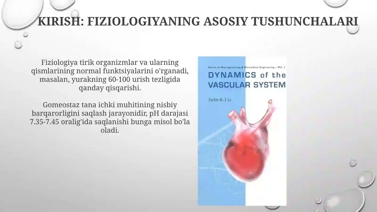 Qon aylanish tizimining fizalogikasoslari 3